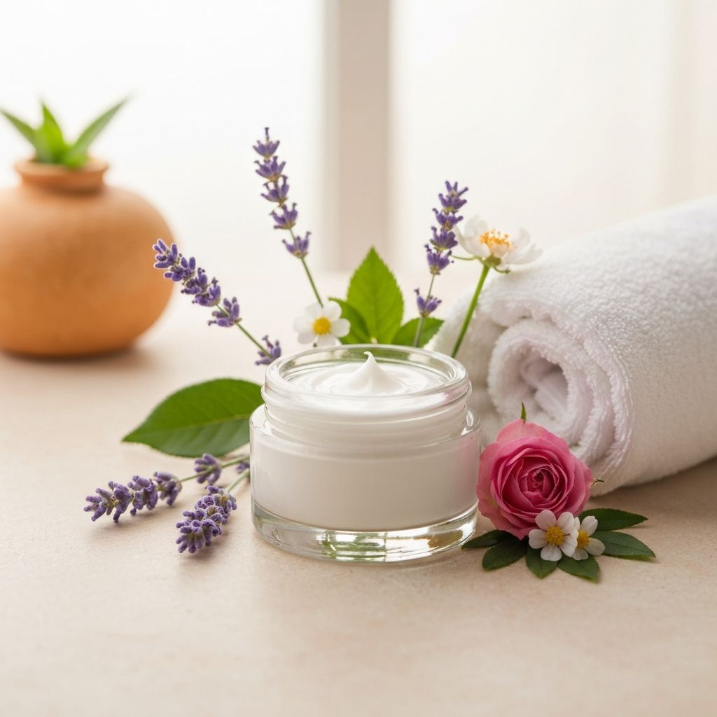 Natural facial care products with botanical ingredients